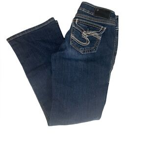 Silver Jeans Suki Surplus Size W28 / L30Bootcut Thick Stitching
